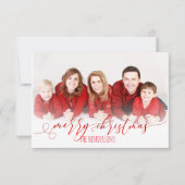 PixDezinesクリスマスホリデーフォト/書道 招待状 (正面)