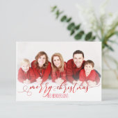 PixDezinesクリスマスホリデーフォト/書道 招待状 (スタンド正面)