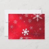 PixDezinesクリスマスホリデーフォト/書道 招待状 (裏面)