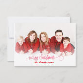 PixDezinesクリスマスホリデー写真 招待状 (正面)