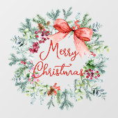 PixDezinesクリスマスリース ウィンドウサイン (シート)