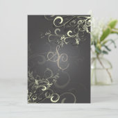 PixDezinesクリームスワール+黒鉛 招待状 (スタンド正面)