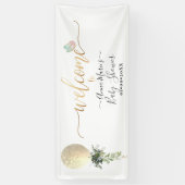 PixDezinesグリッターバルーンAnyイベントへようこそ 横断幕 (縦)