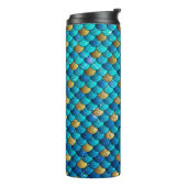 PixDezinesグリッターマーメイドはかりで測、水中競技ブルース タンブラー (回転左)