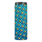 PixDezinesグリッターマーメイドはかりで測、水中競技ブルース タンブラー (裏面)