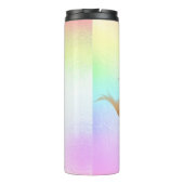 PixDezinesグリッターマーメイドテール、コットンキャンディ タンブラー (裏面)