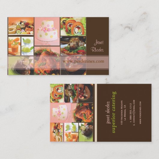 PixDezinesケータリング 名刺 (正面/裏面)