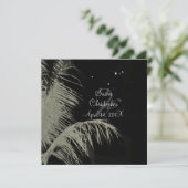 PixDezinesココナッツ葉の/パームの前面/ディ 招待状 (スタンド正面)