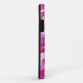 PixDezinesサッシーピンク迷彩柄+犬+ラベル Case-Mate iPhoneケース (裏面/右)