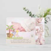 PixDezinesサファリジャングル写真テンプレート 案内状 (スタンド正面)