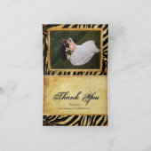 PixDezinesサファリ/ヴィンテージゼブラ/DIYフォント+カラー! サンキューカード (内部)