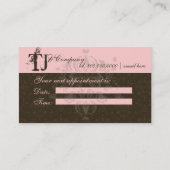 PixDezinesサロンアポイントメントカード...少数の都市 予約カード (裏面)