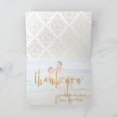 PixDezinesサンキューカード/フェイク金ゴールドリーフ サンキューカード (内部)