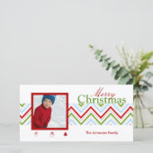 PixDezinesシェブロンクリスマス シーズンカード (スタンド正面)