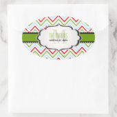 PixDezinesシェブロン/クリスマス/DIYカラー 楕円形シール (バッグ)