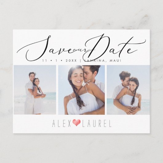 PixDezinesシックエレガント書道救の日付 ポストカード (正面)