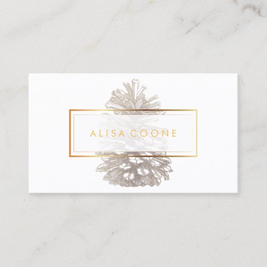 PixDezinesシフェイクルバーピンコーン 名刺 (正面)