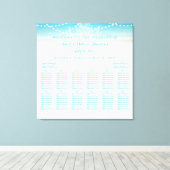 PixDezinesシャンデリア/ビーチ/シーティングチャート キャンバスプリント (インサイチュ (ウッドフロア))