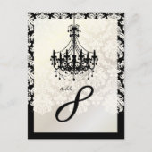 PixDezinesシャンデリア+ピケ・ダマスク ポストカード (正面)