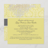 PixDezinesシャンデリア/モイレダマスク/diyカラーレモン 招待状 (正面/裏面)