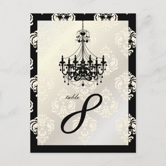 PixDezinesシャンデリア+ロッセルリーニダマスク ポストカード (正面)