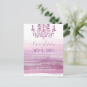 PixDezinesシャンデリア+水彩 案内ポストカード (スタンド正面)