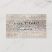 PixDezinesシャンパングリッドフェイク/フォイル 名刺 (裏面)