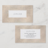 PixDezinesシャンパンプレイド/フェイクシルバー 名刺 (正面/裏面)