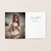 PixDezinesシルバーバルミツワー書道フォント 箔カード (内部)