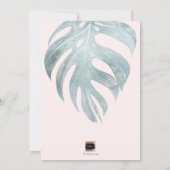 PixDezinesシルバーパームスブランチ+バブリー 招待状 (裏面)