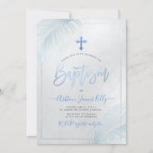 PixDezinesシルバーパームズバプティスマ 招待状 (正面)