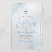 PixDezinesシルバーパームズバプティスマ 招待状 (正面)