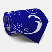 PixDezinesシルバーフェイクつる植物スワーズ |DIY文字+色 ネクタイ (ロール)