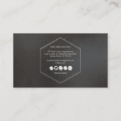 PixDezinesシンプルエレガント、Shine DIY背景 名刺 (裏面)