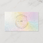 PixDezinesシンプル赤面ブラシStrokeCotton Candy  名刺 (正面)