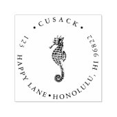 PixDezinesシーホース セルフインキングスタンプ (デザイン)