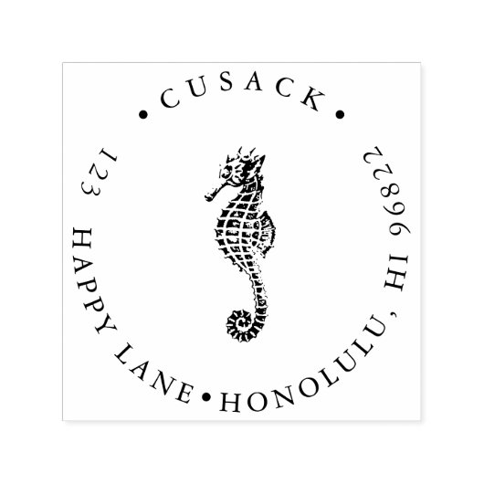 PixDezinesシーホース セルフインキングスタンプ (デザイン)