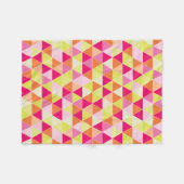 PixDezinesジオメトリック/調整可能/柑橘 フリースブランケット (正面(横))