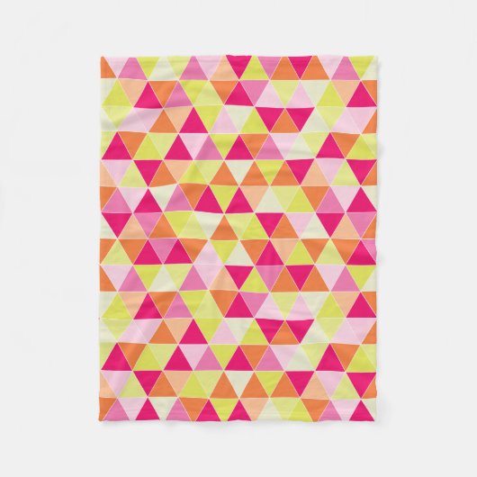 PixDezinesジオメトリック/調整可能/柑橘 フリースブランケット (正面)