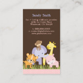 PixDezinesジャングルオブおもしろいデイケア 名刺 (裏面)