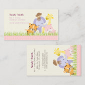 PixDezinesジャングルオブおもしろいデイケア 名刺 (正面/裏面)