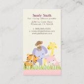 PixDezinesジャングルオブおもしろいデイケア 名刺 (裏面)