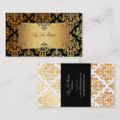 PixDezinesジョセフィーンダマスク/背景のDIYカラー 名刺 (正面/裏面)