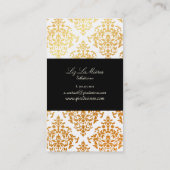 PixDezinesジョセフィーンダマスク/背景のDIYカラー 名刺 (裏面)