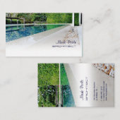 PixDezinesスイミングプール/diyテンプレート 名刺 (正面/裏面)