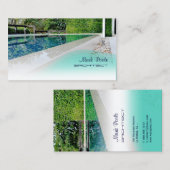 PixDezinesスイミングプール/diyテンプレート 名刺 (正面/裏面)