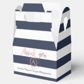 PixDezinesスイートハニカム |ネイビー+白ストライプ色 フェイバーボックス (オープン)
