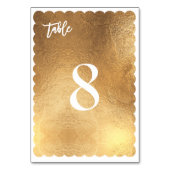 PixDezinesスキャロプフェイク金ゴールド/アンティーク/テーブル番号 テーブルナンバー (裏面)
