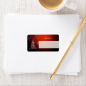 PixDezinesスケッチクリスマスツリー ラベル (インサイチュ)