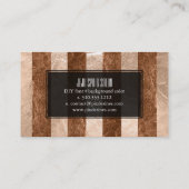 PixDezinesストライプ製フェイク品/箔/シャンパン 名刺 (裏面)